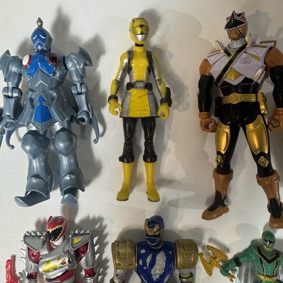 Vintage 90s Y2K Power Rangers Action Figures Lot w/ Accessories 20+ Pcs - Picture 7 of 16